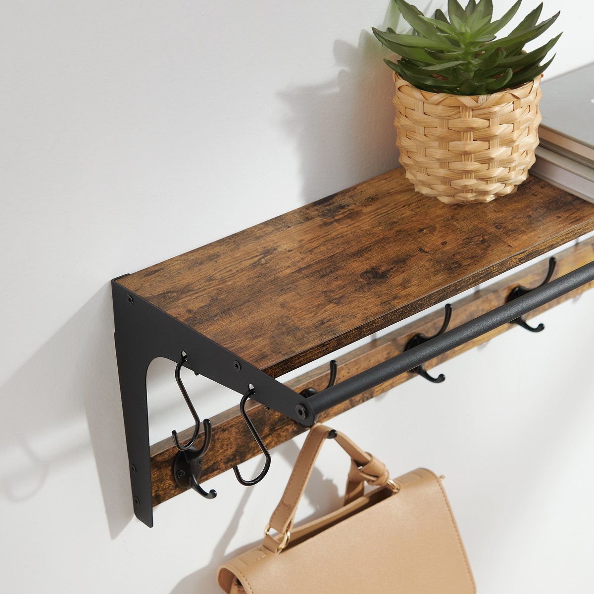 Wall Coat Rack with Hooks