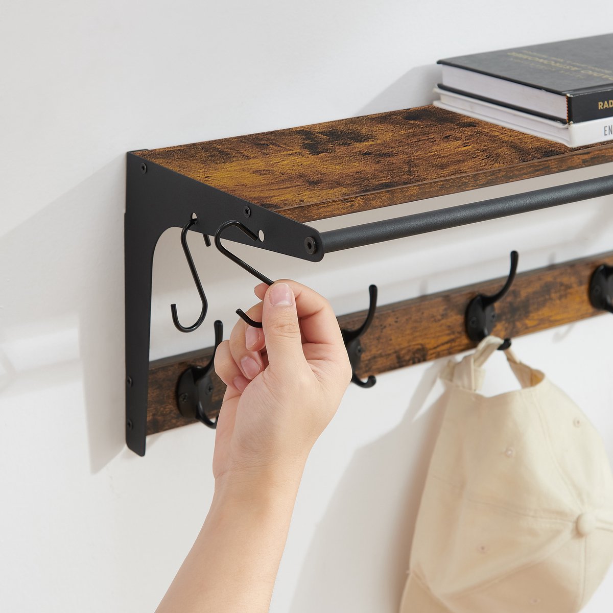 Wall Coat Rack with 21 Hooks - Coat Rack