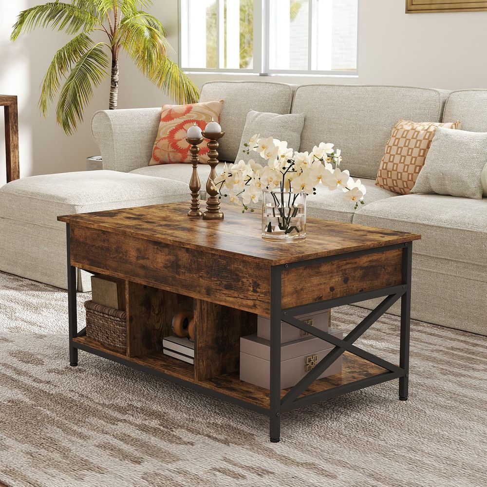 "In Hoogte Verstelbare Salontafel – 60x100 cm (48–62 cm hoog)"