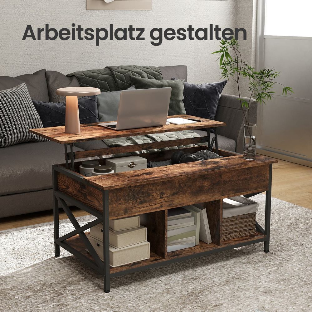 "In Hoogte Verstelbare Salontafel – 60x100 cm (48–62 cm hoog)"