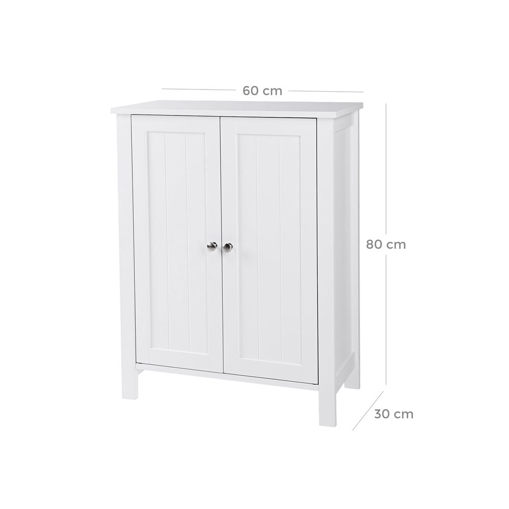 Minimalistische Badkamerkast met Dubbele Deuren voor Moderne Badkamers|Strak en Modern Ontwerp|Praktische en Stijlvolle Opbergruimte