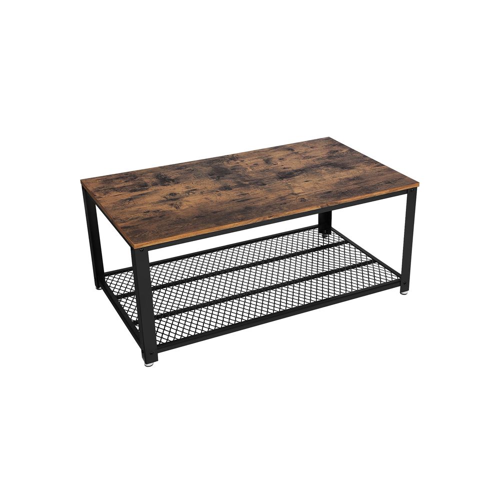 Vintage industriële salontafel – Inclusief opbergruimte