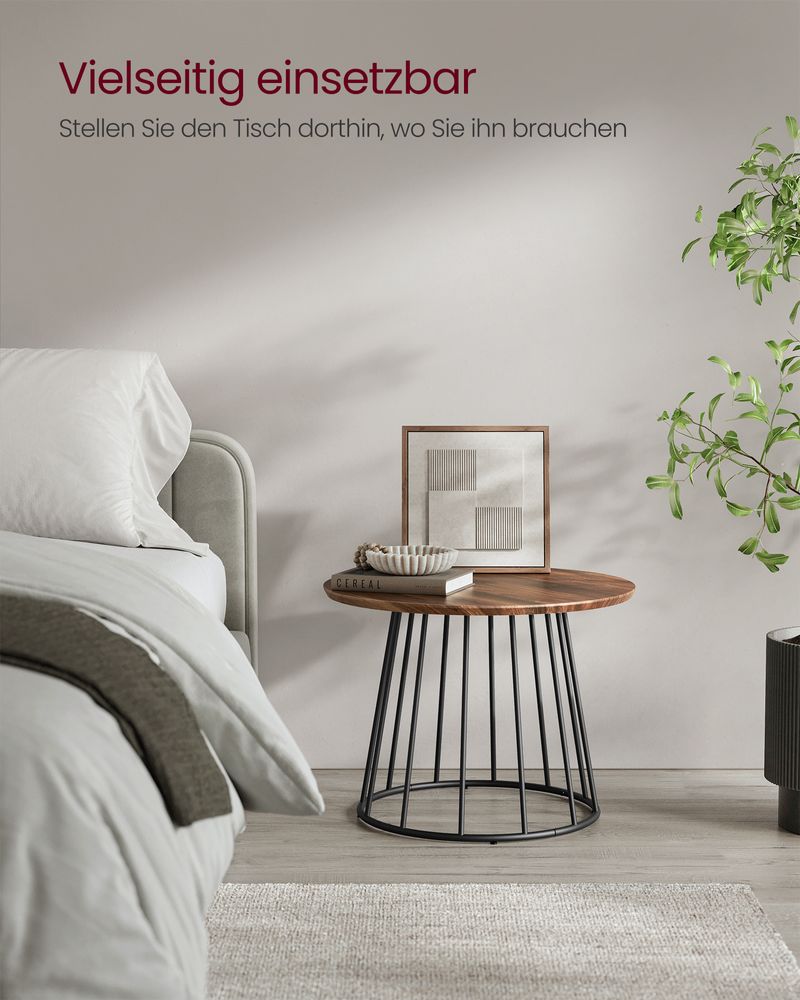 "Salontafelset van 2 – Walnoothout & Staal"
