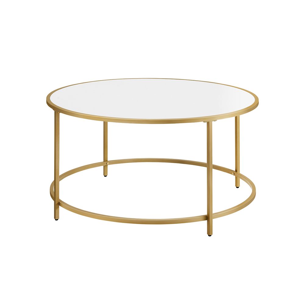 Moderne Ronde Salontafel – Metalen Onderstel