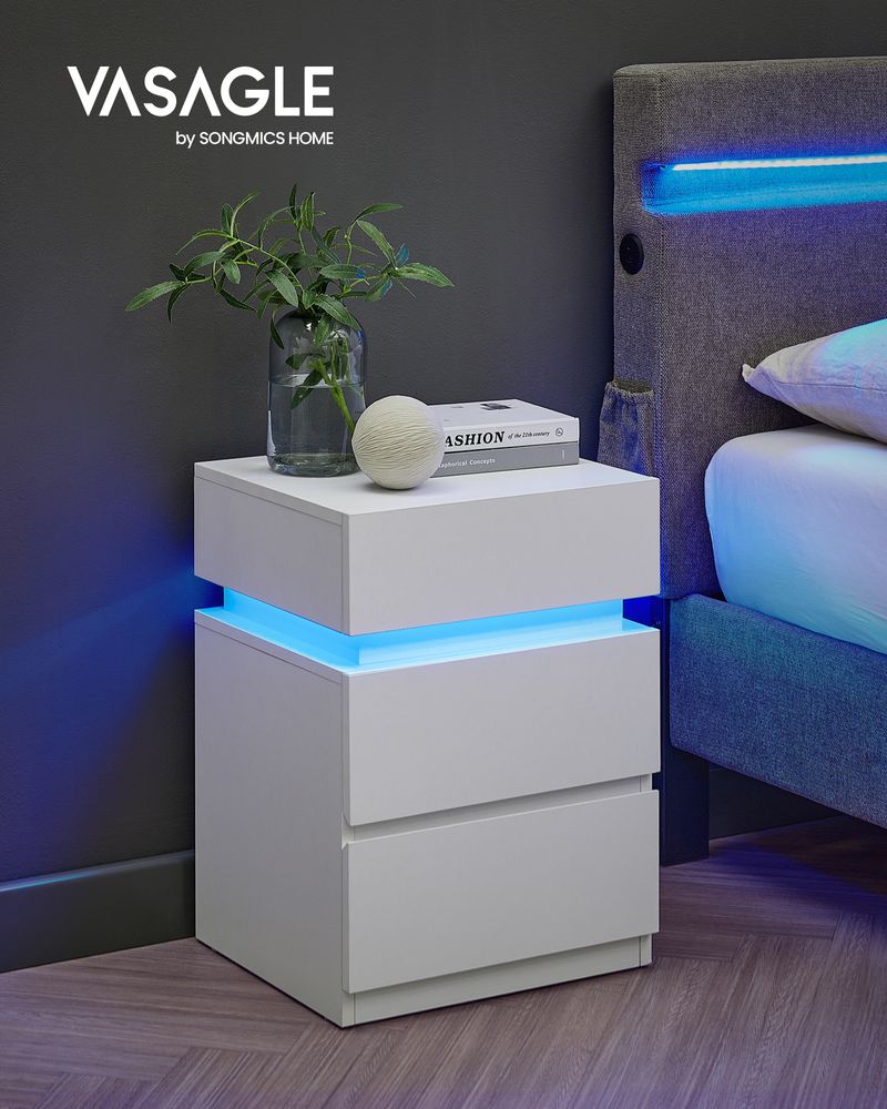 Bijzettafel met LED Verlichting – Modern en Functioneel