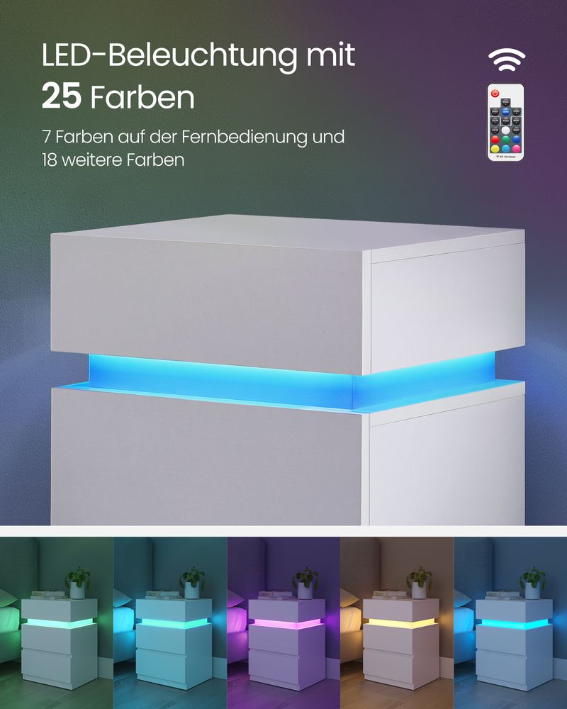 Bijzettafel met LED Verlichting – Modern en Functioneel