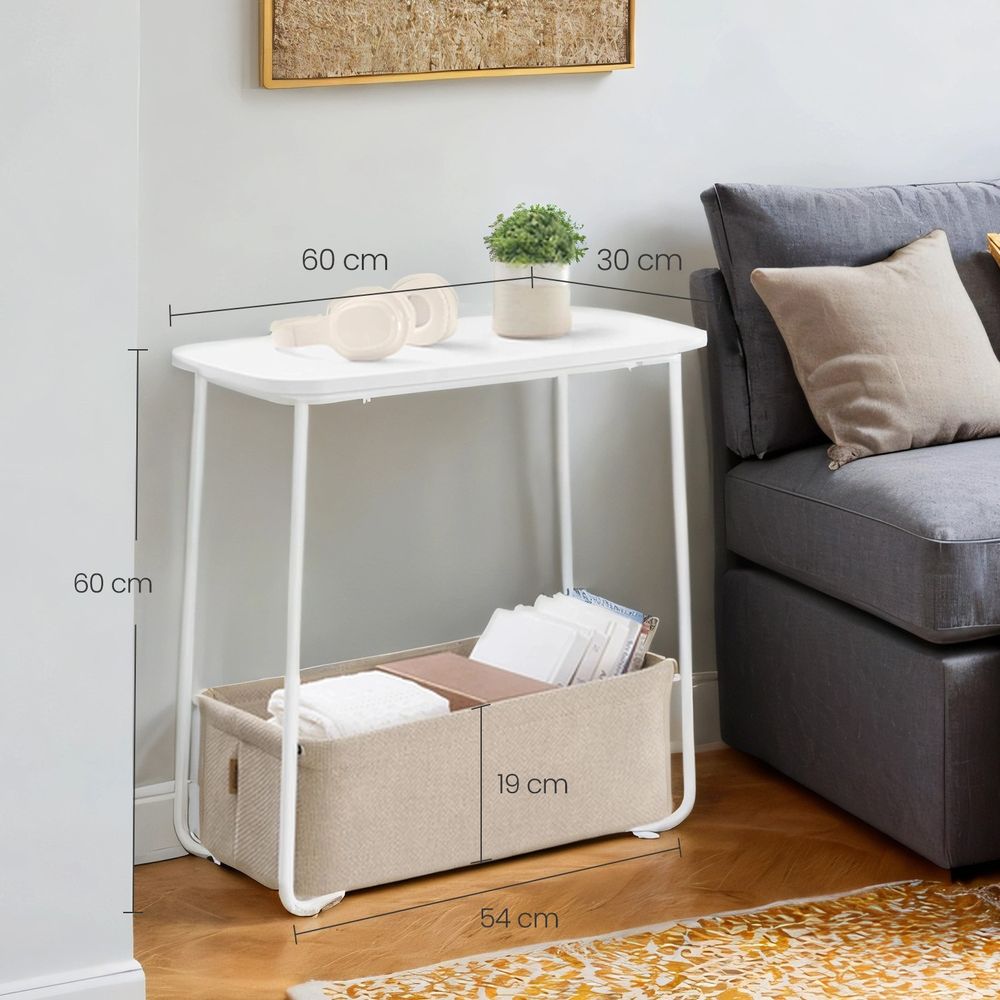 Vierkante Bijzettafel – Kleine Tafel / Salontafel voor Woonkamer of Slaapkamer