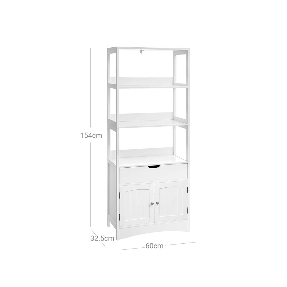 Opbergkast met 3 Open Vakken | Voor Woonkamer, Kantoor of Slaapkamer|Moderne Open Kast met 3 Vakken | Decoratief Opbergmeubel