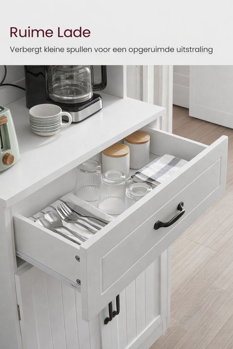 Moderne Vrijstaande Keukenkast met Verstelbare Legplanken-Keuken Opbergkast