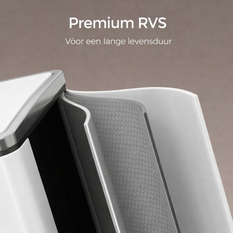 Signature Home Keuken Prullenbak 3 x 18 Liter – 3-Vaks Afvalscheidingsprullenbak met Softclose Deksels