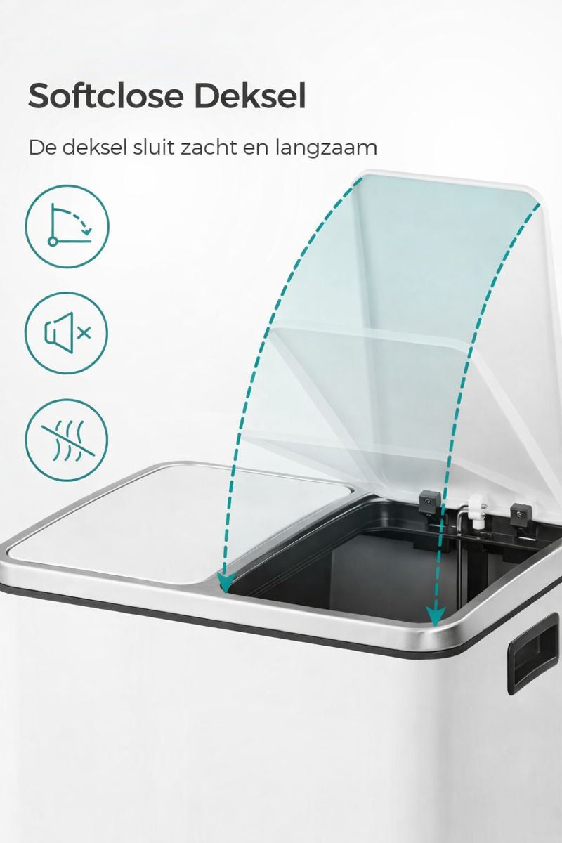 Signature Home Straatafvalbak voor Buiten – Duurzame Afvalbak voor Openbare Ruimte