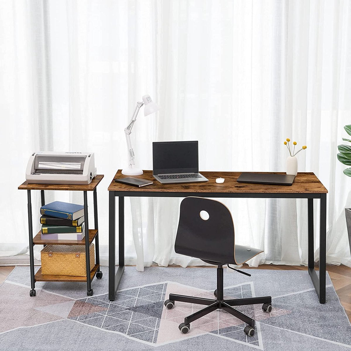 Printertafel met vergrendelbare wielen - Printerstandaard