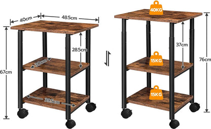 Printertafel met vergrendelbare wielen - Printerstandaard