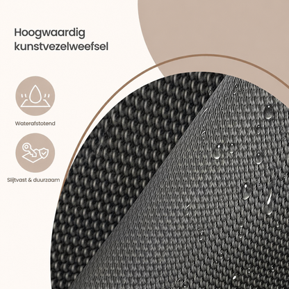 Signatue Home Relax Ligstoel met Verstelbare Hoofdsteun – Schommelstoel met Stalen Frame, Comfortabele Tuinstoel voor Binnen en Buiten