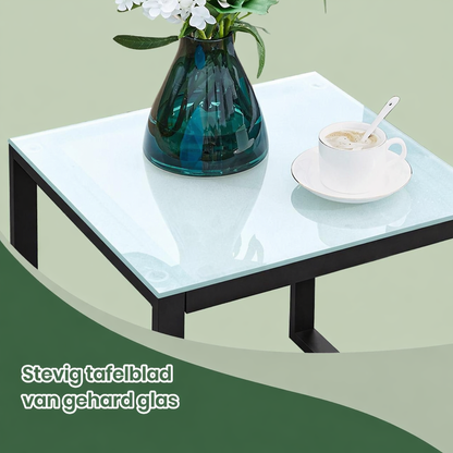 Signature Home Polyrattan Balkonset – Tuinmeubelset van PE Rotan, Weerbestendige Balkon Meubels voor Tuin, Terras en Balkon