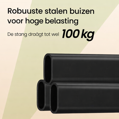 Signature Home Heavy Duty Kledingrek met Wielen – Uitschuifbaar Garderoberek – Sterke Metalen Kledingstang