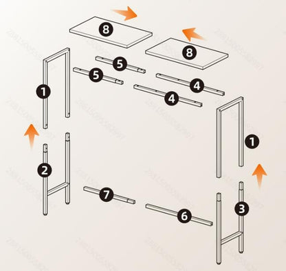 Signature Home Smalle Consoletafel 75 cm – Sidetable & Haltafel voor Kleine Ruimtes – Industriële Wandtafel / Banktafel voor Entree, Hal en Woonkamer – Donkerbruin/Zwart