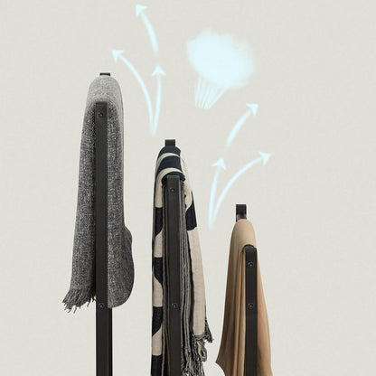 Signature Home Vrijstaand Handdoekenrek met 3 Stangen – Industriële Handdoekhouder & Handdoekladder – Ruimtebesparend Rek voor Badhanddoeken, Kleding, Dekens en Tijdschriften – Voor Badkamer