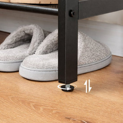 Signature Home Schoenenrek 8 Lagen - Industrieel Schoenenkast - Open Schoenenkast verstelbaar - Extra Opbergen van Schoenen - Hout & Metaal - voor 24-32 paar schoenen - Bruin Zwart - 75 x 30 x 137 cm