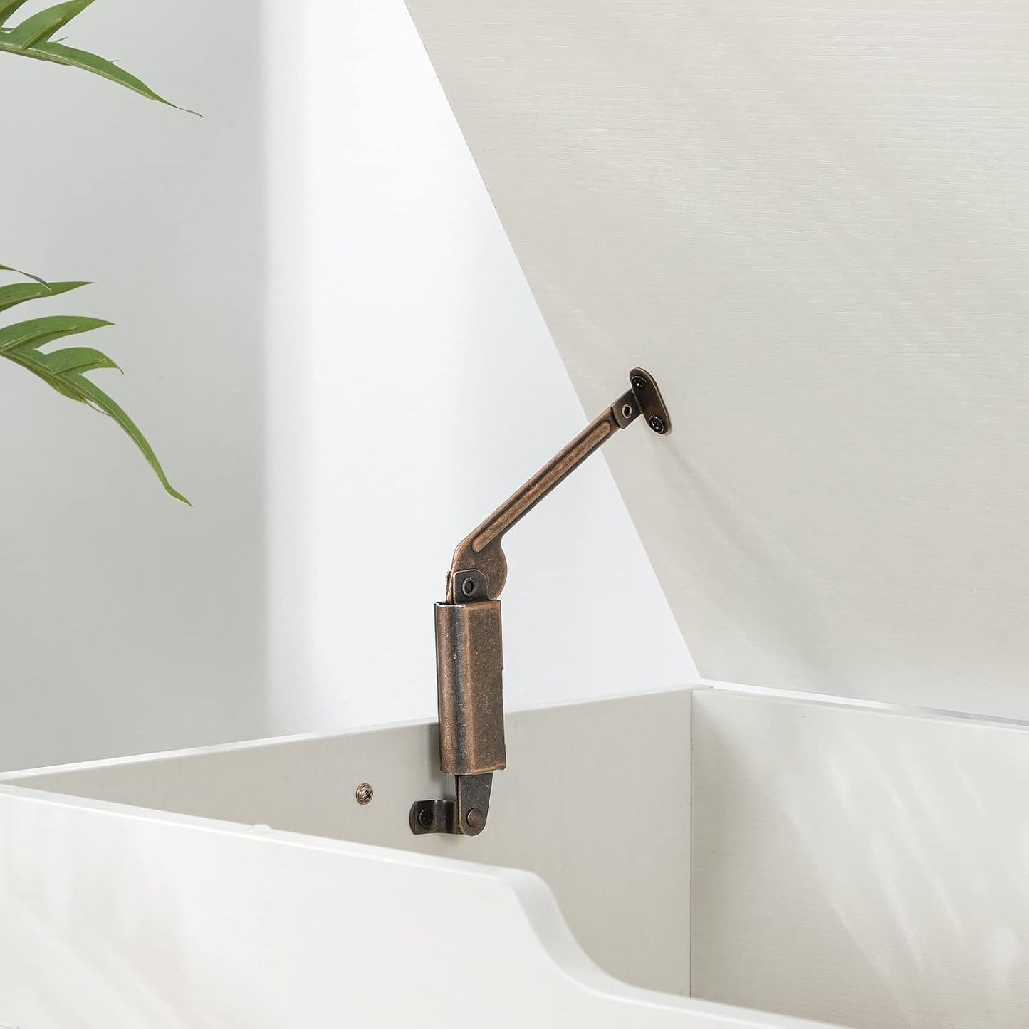 Signature Home Opbergkist met Deksel en Zitbank – 100 cm – Stevige Speelgoedkist met Opbergruimte en 2 Handgrepen – Voor Kinderkamer, Hal, Woonkamer – Wit