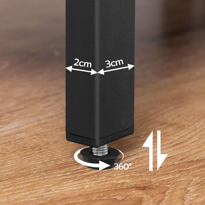Signature Home Bijzettafel met Oplaadstation – Smalle Banktafel met 2 Laden, USB-Poort & Stopcontact – Nachtkastje voor Kleine Ruimtes – Stevig en Stabiel – Woonkamer & Slaapkamer – Donkerbruin