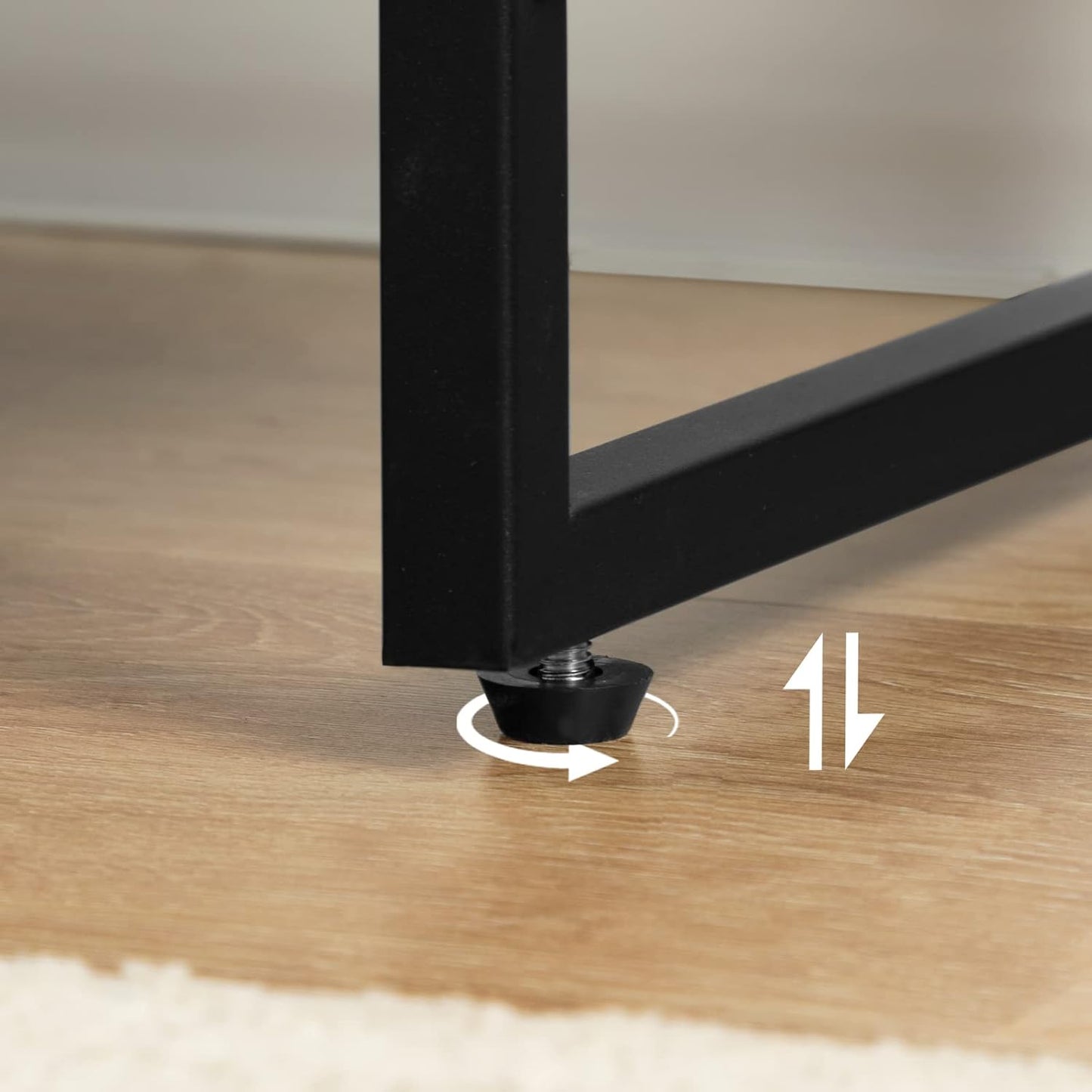 Signature Home Schoenenrek 10 Laags – Hoog en Smal Schoenenrek voor 32-40 Paar Schoenen – Ruimtebesparende Schoenenopberger met Metalen Frame – voor Hal, Woonkamer en Slaapkamer – Vintage Bruin/Zwart