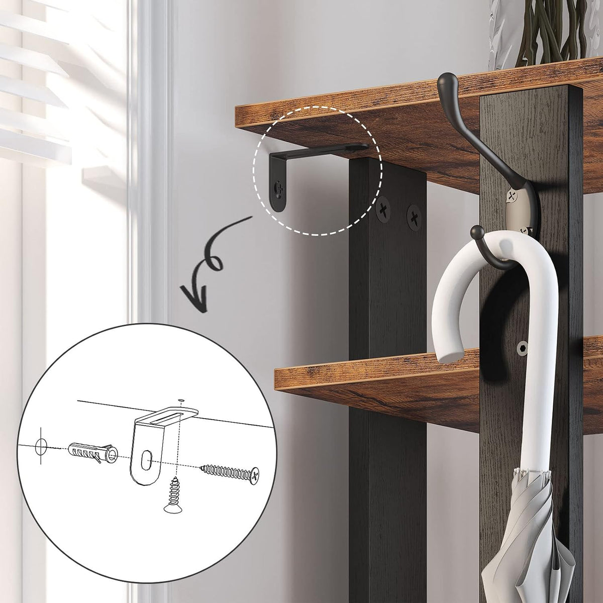 Signature Home Schoenenrek 8 Laags – Smal Schoenenrek met 2 Haken – Ruimtebesparende Schoenenkast – Stevig Schoenenopbergrek met 8 Niveaus – Schoenen Organizer voor Hal, Entree, Woonkamer en Slaapkamer