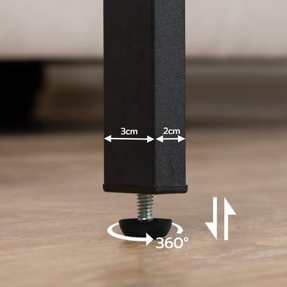 Signature Home Bijzettafel met Oplaadstation – Smalle Banktafel met 2 Laden, USB-Poort & Stopcontact – Nachtkastje met Opbergruimte voor Kleine Ruimtes – Woonkamer & Slaapkamer – Greige