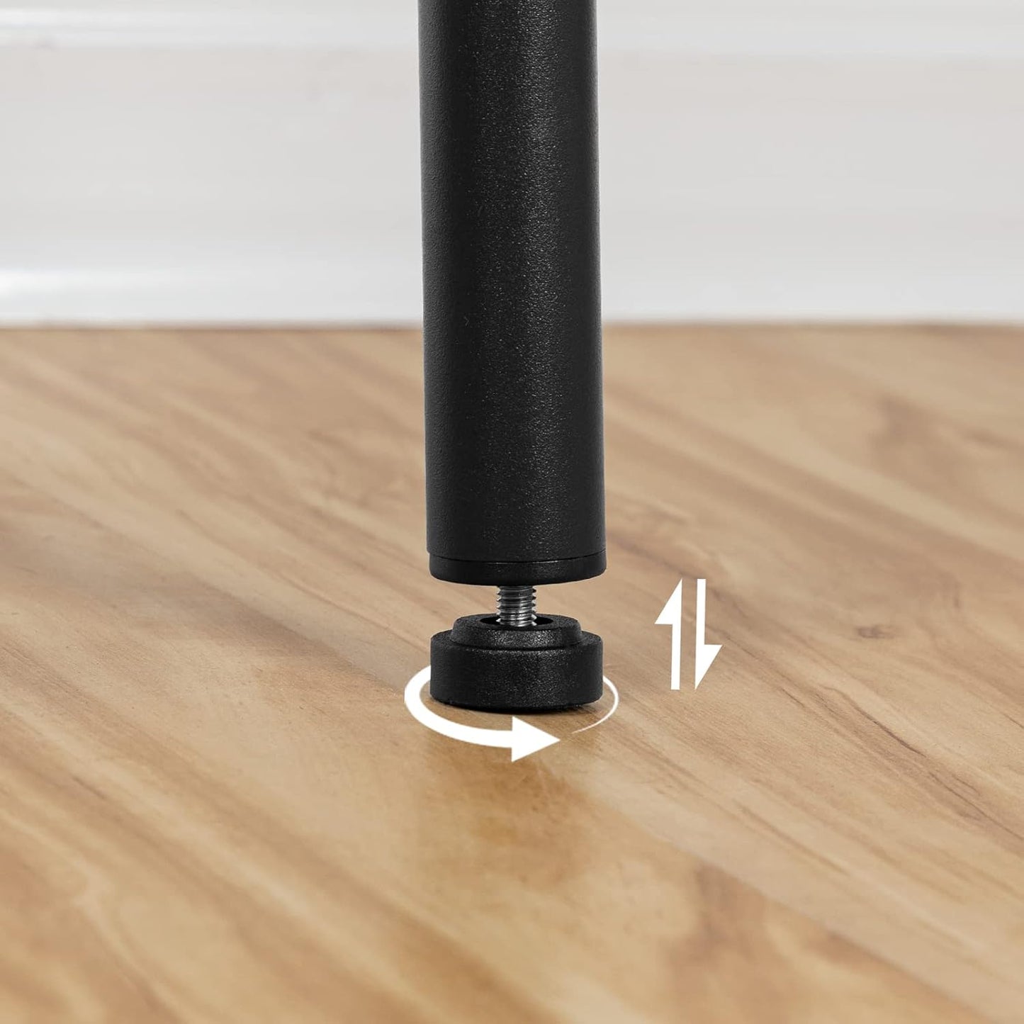 Signature Home Barkrukken Set van 2 – Ronde Barstoelen met Voetensteun, Stevig Metalen Frame, Industriële Keukenkrukken voor Ontbijtbar, Eetkamer en Pub, Greige en Zwart