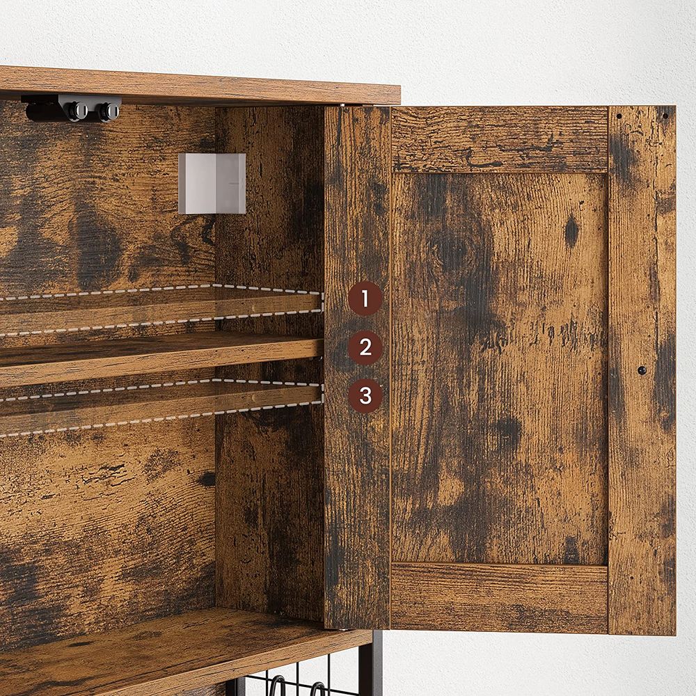 Moderne Badkamer Wandkast – Vochtbestendig & Duurzaam|Perfect voor Toiletten en Badkamers|Ideaal voor Extra Opbergruimte