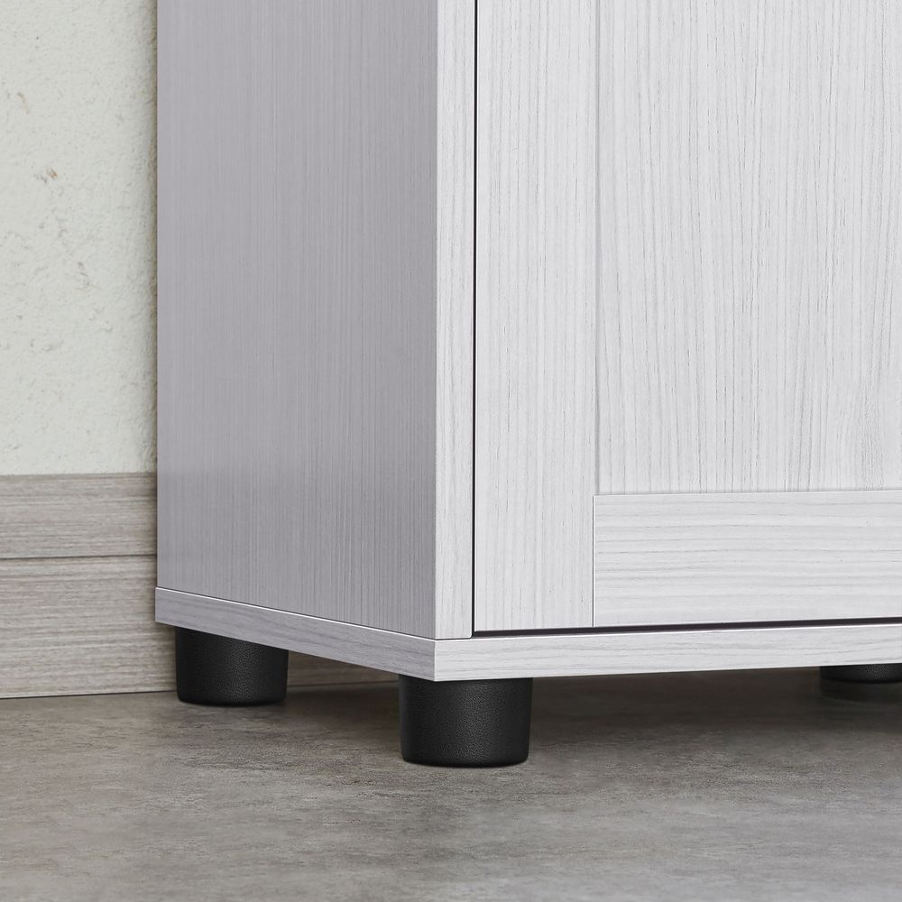 Smalle badkamerkast wit met verstelbare planken – badkamermeubel-opbergkast voor badkamer