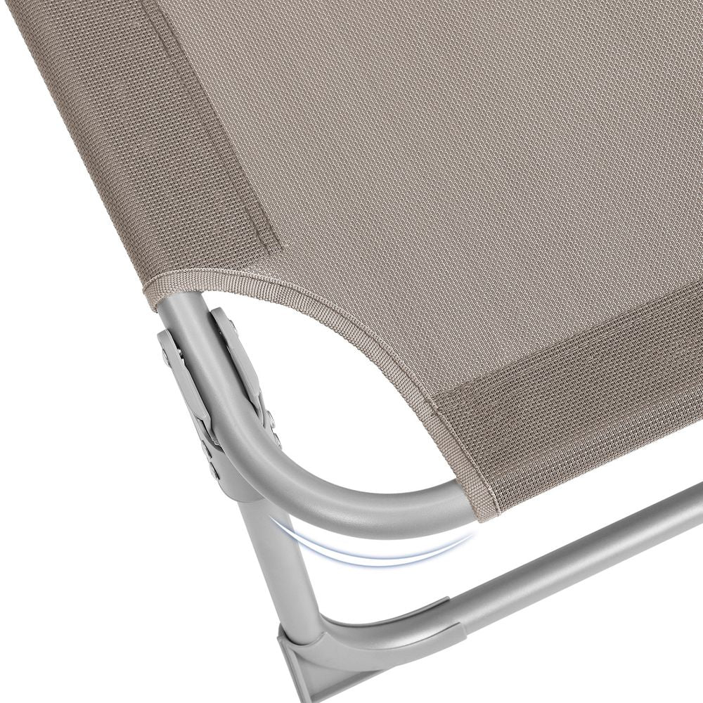 Signature Home Zonneligbed met Verstelbare Rugleuning – Comfortabele Ligstoel voor Tuin, Strand en Balkon, Opvouwbaar & Ergonomisch