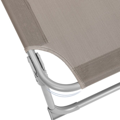 Signature Home Zonneligbed met Verstelbare Rugleuning – Comfortabele Ligstoel voor Tuin, Strand en Balkon, Opvouwbaar & Ergonomisch