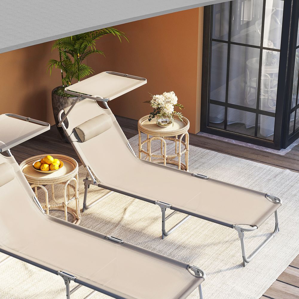Signature Home Zonneligbed met Verstelbare Rugleuning – Comfortabele Ligstoel voor Tuin, Strand en Balkon, Opvouwbaar & Ergonomisch