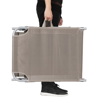 Signature Home Zonneligbed met Verstelbare Rugleuning – Comfortabele Ligstoel voor Tuin, Strand en Balkon, Opvouwbaar & Ergonomisch
