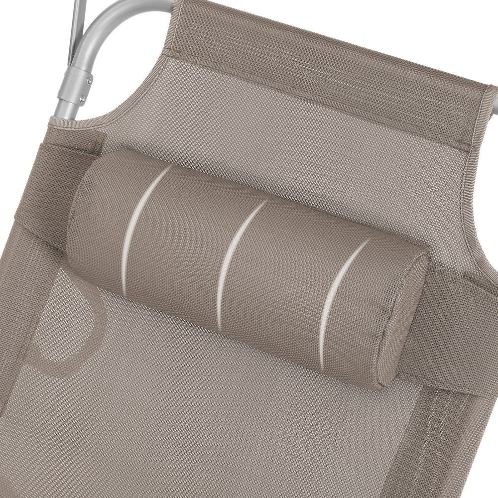 Signature Home Zonneligbed met Verstelbare Rugleuning – Comfortabele Ligstoel voor Tuin, Strand en Balkon, Opvouwbaar & Ergonomisch