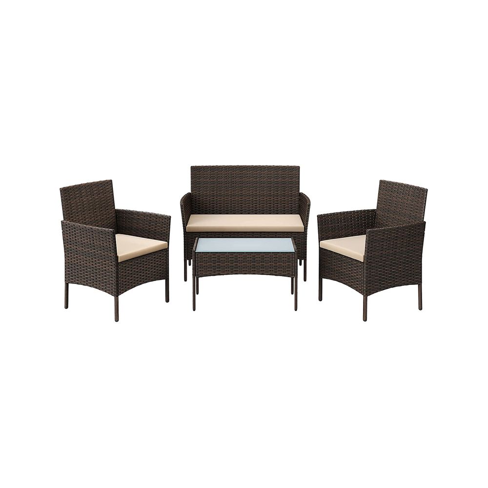 Signature Homee Balkon Meubelset 4-delig – Comfortabele Stoelen met Tafel