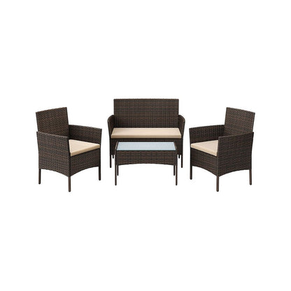 Signature Homee Balkon Meubelset 4-delig – Comfortabele Stoelen met Tafel