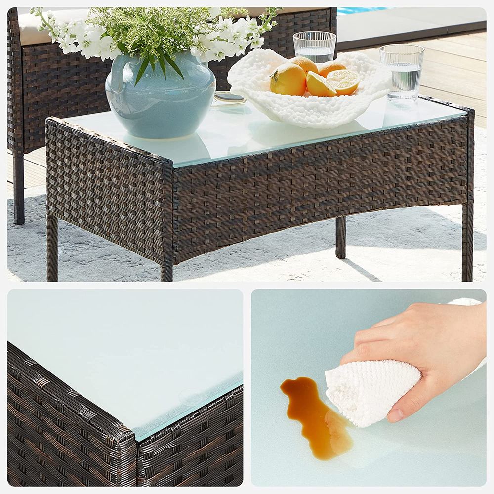 Signature Homee Balkon Meubelset 4-delig – Comfortabele Stoelen met Tafel