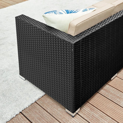 Signature Home Tuinmeubelset met Kussens – Comfortabele Loungeset voor Balkon, Terras en Tuin, Weerbestendig en Modern Design
