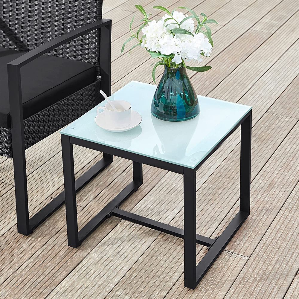 Signature Home Balkon Stoelen met Tafel – Compacte Balkonset voor Terras en Balkon-Praktisch en Comfortabel voor Dagelijks Gebruik