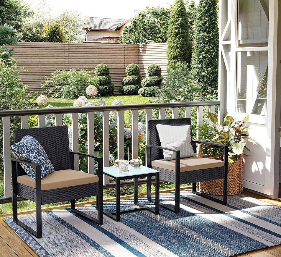 Signature Home Polyrattan Lounge Tuinset – Luxe Buitenmeubelen met Hoog Comfort-Ideaal voor Tuin, Balkon en Terras
