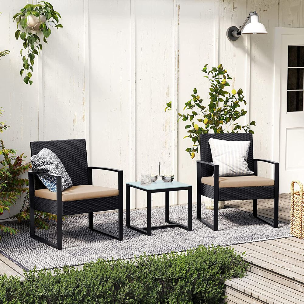 Signature Home Polyrattan Lounge Tuinset – Luxe Buitenmeubelen met Hoog Comfort-Ideaal voor Tuin, Balkon en Terras