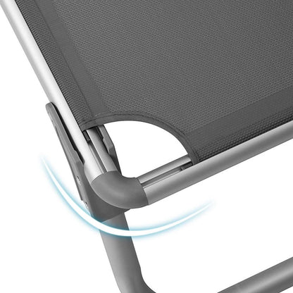 Signature Home Tuinligstoel met Zonnescherm – Comfortabele Ligstoel voor Tuin en Terras