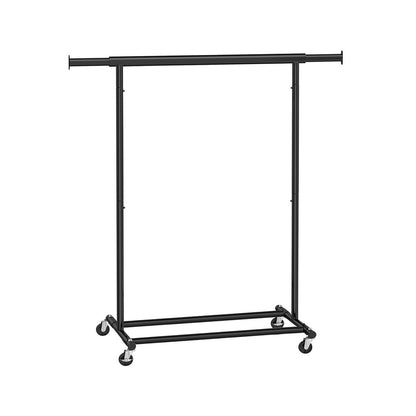 Signature Home Industrieel Kledingrek met Wielen – Metalen Garderoberek in Industriële Stijl