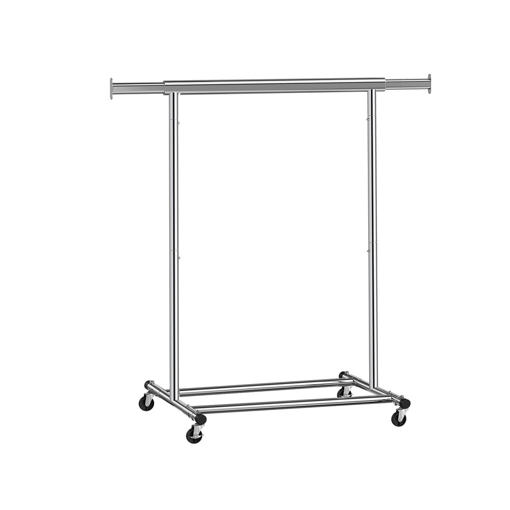 Signature Home Heavy Duty Kledingrek met Wielen – Metalen Garderoberek – 90 kg Draagvermogen