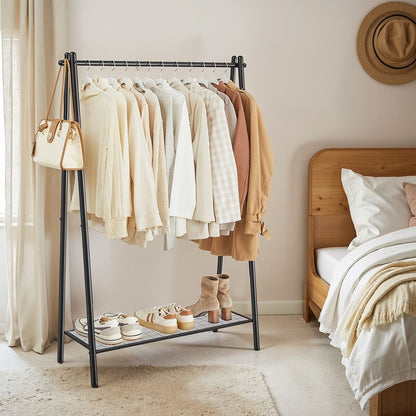 Signature Home Kledingrek met Hangstang – Vrijstaand Garderoberek voor Kleding, Jassen en Jurken