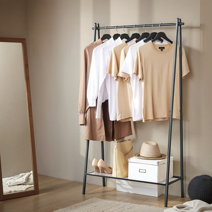 Signature Home Kledingrek met Hangstang – Vrijstaand Garderoberek voor Kleding, Jassen en Jurken