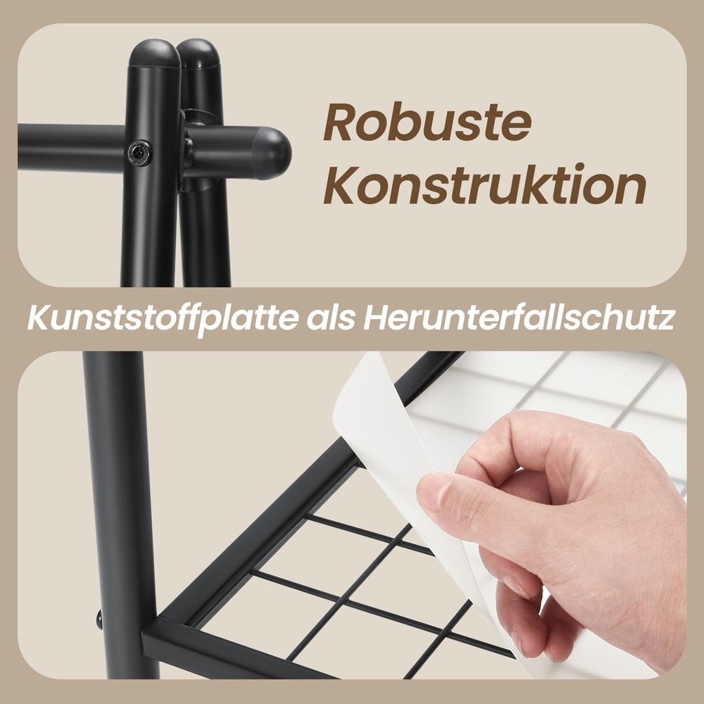 Signature Home Kledingrek met Hangstang – Vrijstaand Garderoberek voor Kleding, Jassen en Jurken