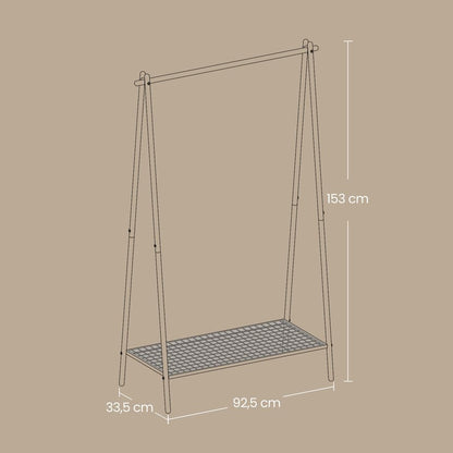 Signature Home Kledingrek met Hangstang – Vrijstaand Garderoberek voor Kleding, Jassen en Jurken
